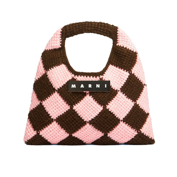 【超特価アウトレットセール！】人気アイテム再入荷！MARNI マルニ ニットバック スモール ニットバッグ marni バッグ 秋冬新作 MARNI MARKET レディース ニット バッグ ハンドバッグ 全5色 ギフト お出かけ